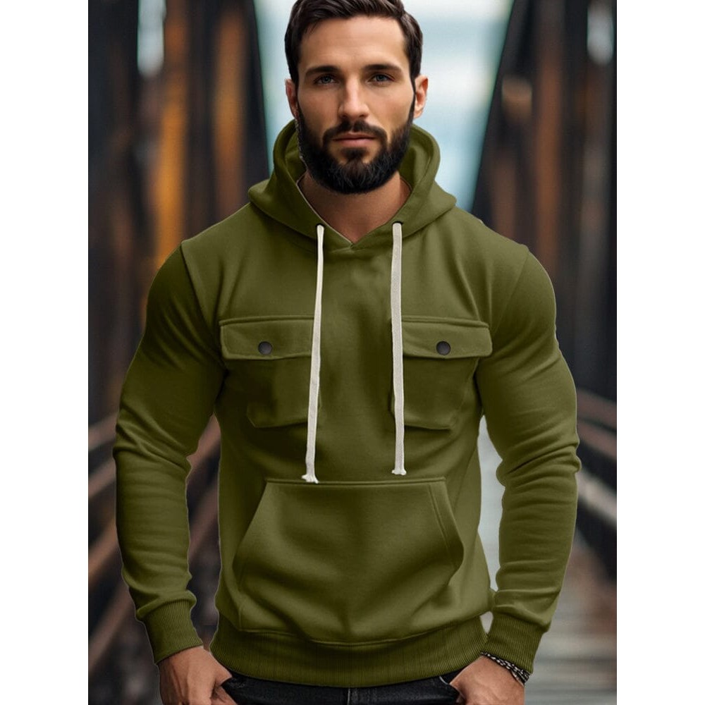 Everyday Comfort Fleece Cargo Hoodie