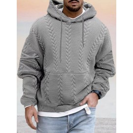 Textural Loose Fit Hoodie