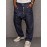 Casual Streetwear 100% Cotton Drop Crotch Pants