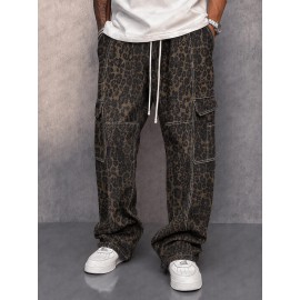 Utility Fashion Printed Drawstring Cargo Pants