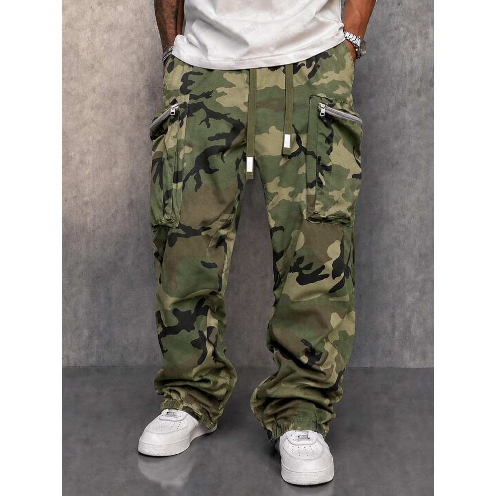 Utility Street Style Camouflage Cargo Pants