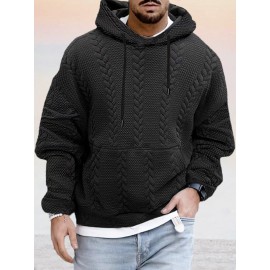 Textural Loose Fit Hoodie