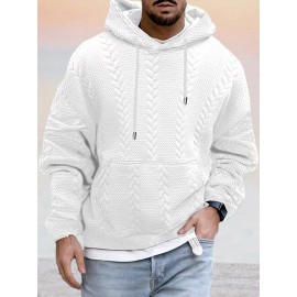 Textural Loose Fit Hoodie