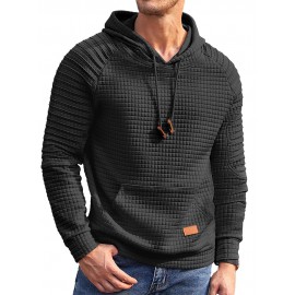 Stylish Waffle Knit Hoodie