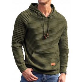 Stylish Waffle Knit Hoodie