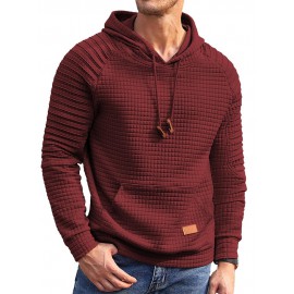 Stylish Waffle Knit Hoodie