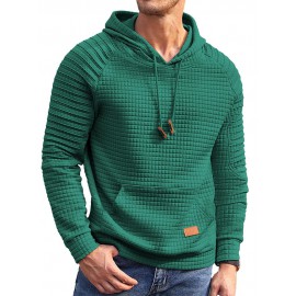 Stylish Waffle Knit Hoodie