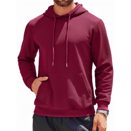 Casual Classic Waffle Knit Hoodie