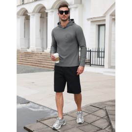 Waffle Knit Stretch Pullover Hoodie