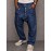 Casual Streetwear 100% Cotton Drop Crotch Pants