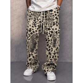 Utility Fashion Printed Drawstring Cargo Pants