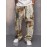 Utility Fashion Printed Drawstring Cargo Pants
