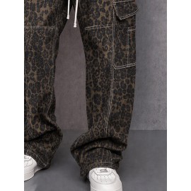 Utility Fashion Printed Drawstring Cargo Pants