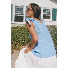 Lost Track of Time Blue Top