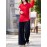 Vintage Red Ramie Cotton T-shirt