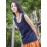 Soft Solid Color Sleeveless Ramie Cotton T-shirt
