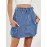 Adjustable Elasticity Pockets Split-Joint High Waisted Loose Skirts Bo