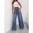 Ripped Split-Joint Loose Wide Leg Jean Pants Bottoms