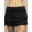 Low-Rise Pleated Mini Skirt In Black