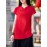 Vintage Red Ramie Cotton T-shirt