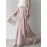 Elasticity Pleated Solid Color High Waisted Loose Pants Culotte