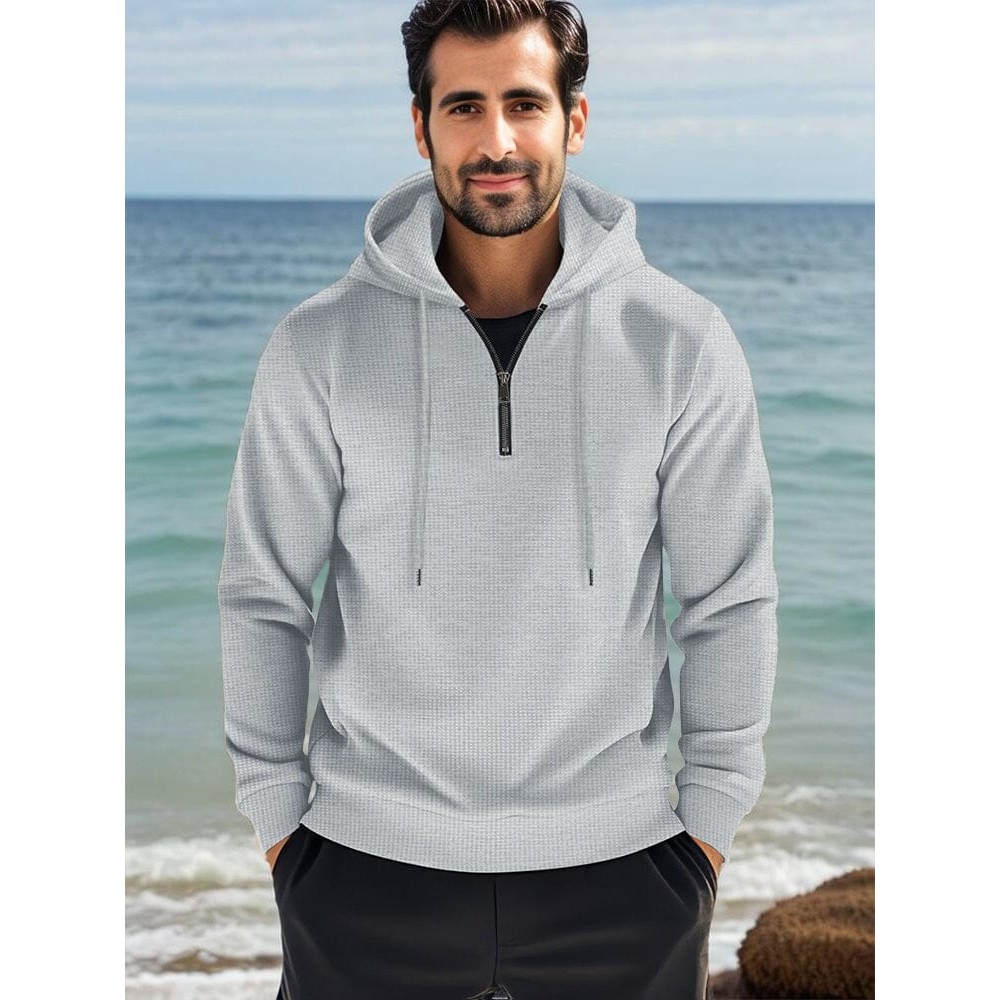 Athleisure Comfort Waffle Hoodie
