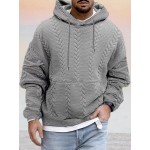 Textural Loose Fit Hoodie