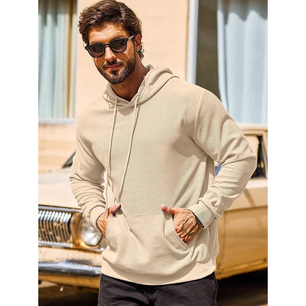 Classic Leisure Waffle Knit Hoodie