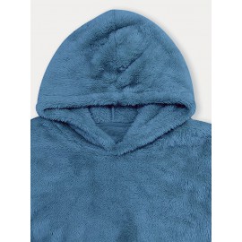 Soft Reversible Plush Hoodie