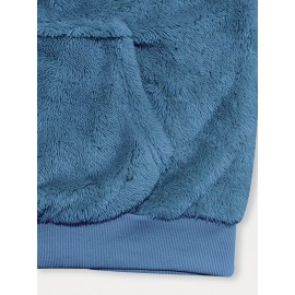 Soft Reversible Plush Hoodie