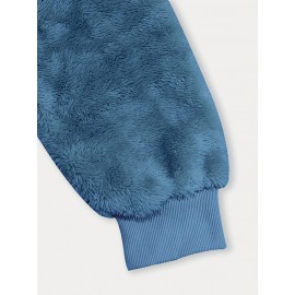 Soft Reversible Plush Hoodie