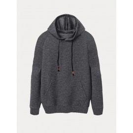 Comfy Relaxed Fit Waffle Hoodie