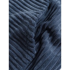 Casual Relaxed Fit Corduroy Hoodie
