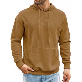 Classic Leisure Waffle Knit Hoodie