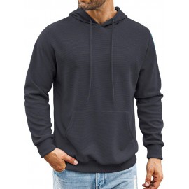 Classic Leisure Waffle Knit Hoodie
