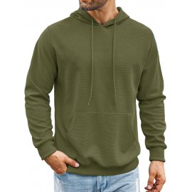 Classic Leisure Waffle Knit Hoodie