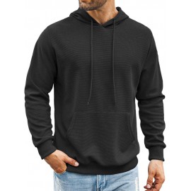 Classic Leisure Waffle Knit Hoodie