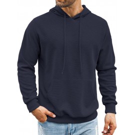 Classic Leisure Waffle Knit Hoodie