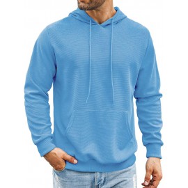 Classic Leisure Waffle Knit Hoodie