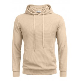 Classic Leisure Waffle Knit Hoodie
