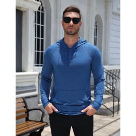 Casual Comfort Travel Henley Hoodie