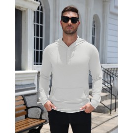 Casual Comfort Travel Henley Hoodie
