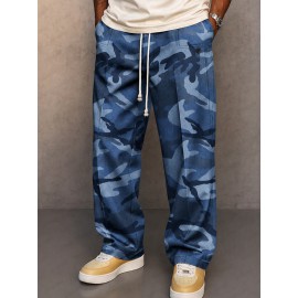 Casual Faux Denim Cargo Harem Pants