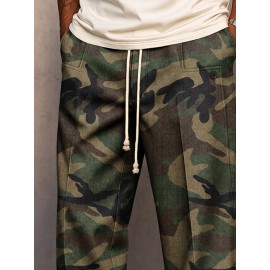 Casual Faux Denim Cargo Harem Pants