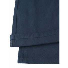 Solid Color Low Waist Flared Suit Pants