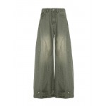 Distressed Wide Leg Low Rise Jeans