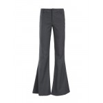 Solid Color Low Waist Flared Suit Pants